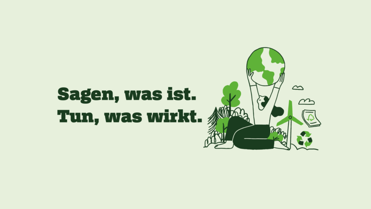 Illustration: »Sagen, was ist. Tun, was wirkt.«